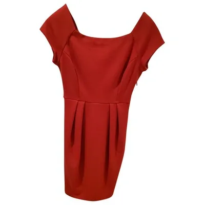 Pre-owned Diane Von Furstenberg Wool Mid-length Dress In Red