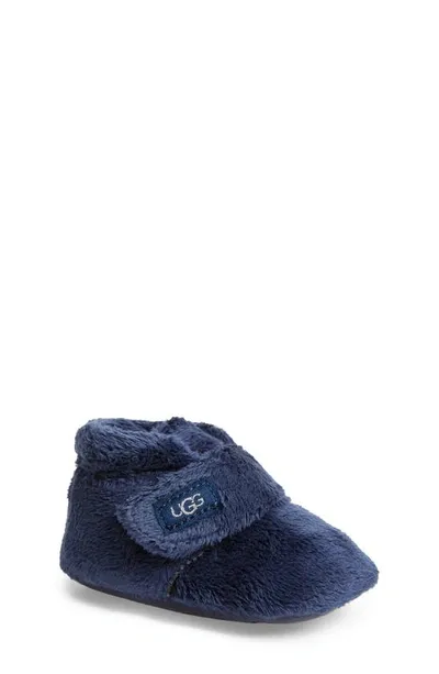 Ugg Unisex Bixbee Faux Fur Booties - Baby In Navy