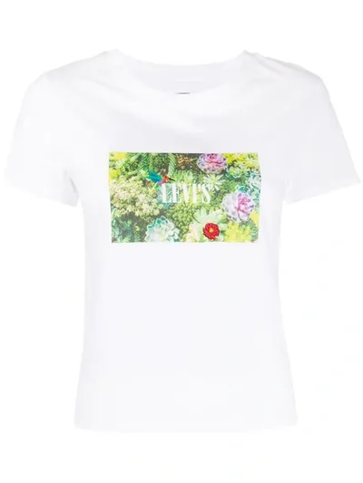 Levi's Graphic Surf Logo T-shirt In White