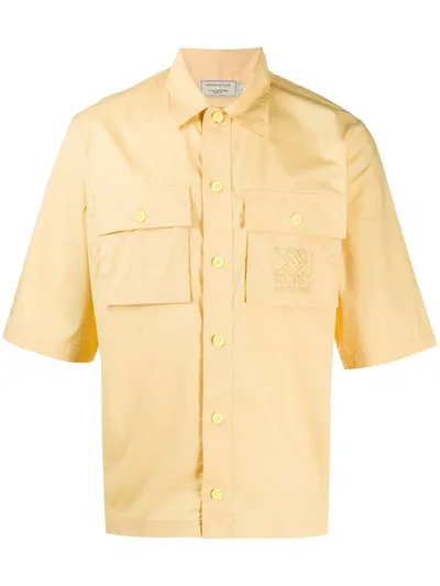 Maison Kitsuné Utility Pocket Shirt In Yellow