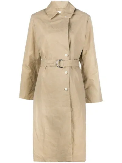 Roseanna Belted Trench Coat In Neutrals