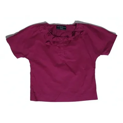 Pre-owned Pringle Of Scotland Purple Cotton Top