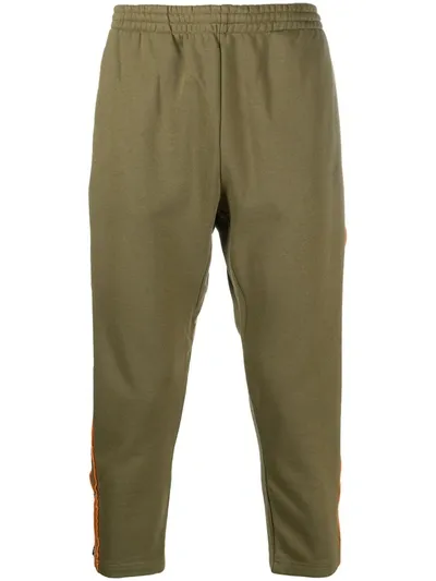 Kappa Doile Cropped Track Pants In Green