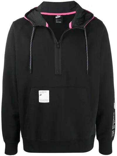 Nike Nsw Half-zip Hoodie In Black