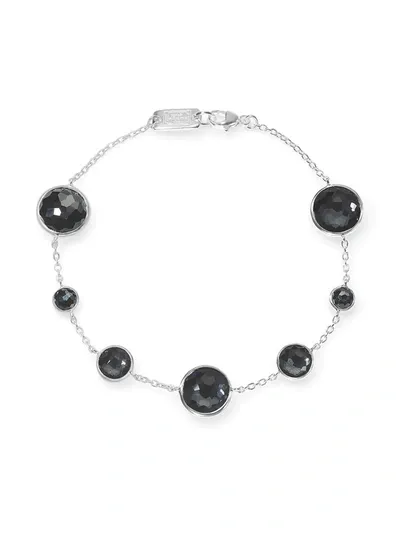 Ippolita Sterling Silver Lollipop Hematite Link Bracelet