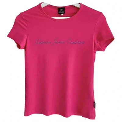 Pre-owned Versace T-shirt In Pink