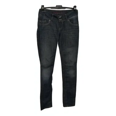 Pre-owned Tommy Hilfiger Straight Jeans In Blue