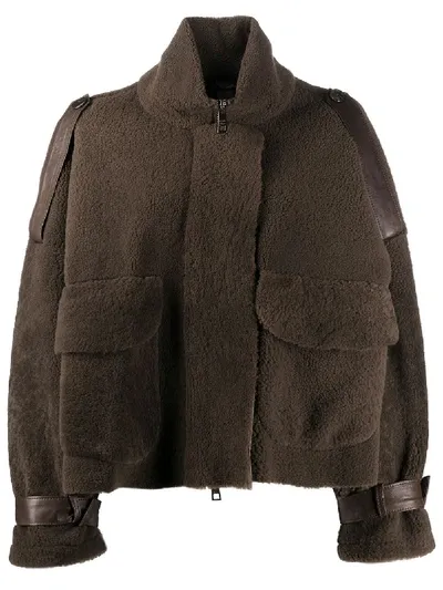 Giorgio Brato Shearling Jacket In Black