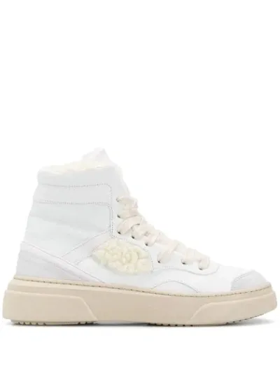 Dorothee Schumacher Sporty Movement High Top Sneaker In Pure White