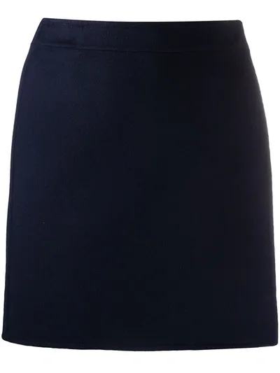 Ermanno Ermanno A-line Mini Skirt In Blue