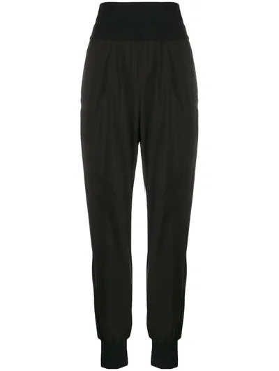 No Ka'oi High-rise Slim-fit Track Trousers In Black