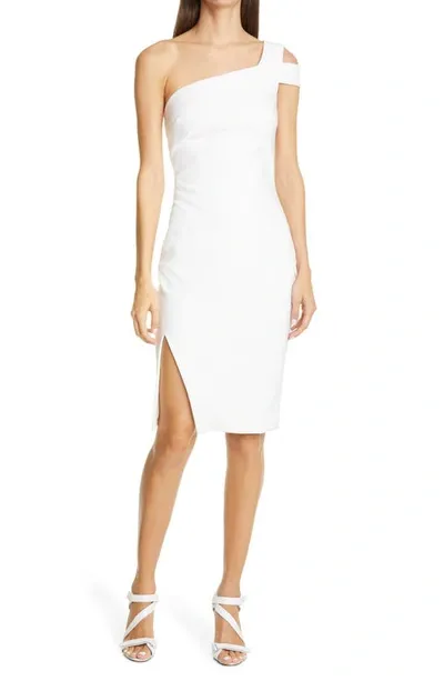 Likely Packard One-shoulder Sheath Dress In White