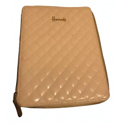 Pre-owned Harrods Leather Purse In Pink