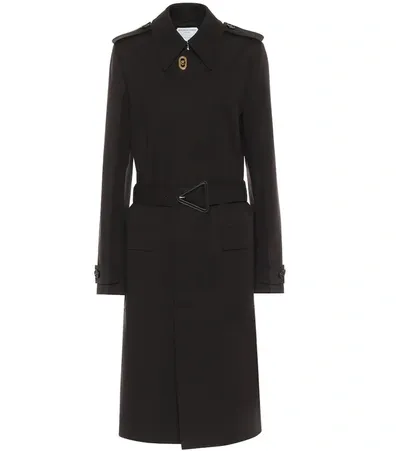 Bottega Veneta Stretch-cotton Gabardine Trench Coat In Black