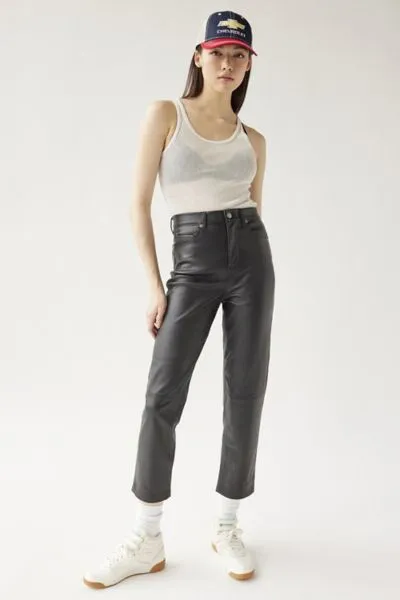 Blanknyc Need You Tonight Faux Leather Cropped Pant