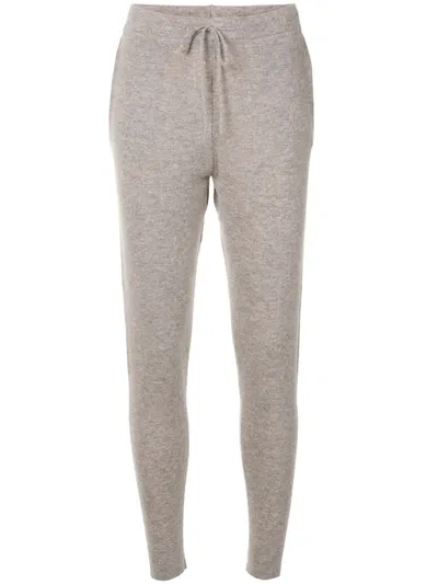 Le Kasha Kenya Knitted Track Pants In Brown