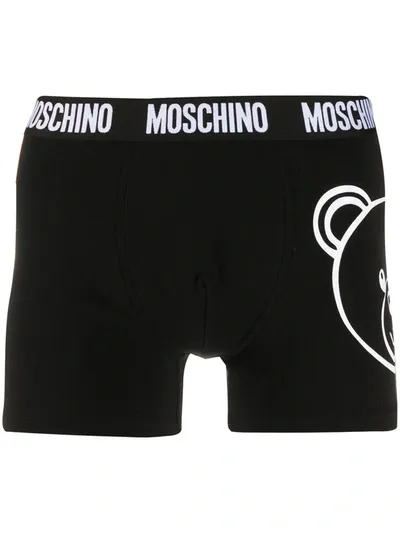 Moschino Jersey Boxer Big Teddy Bear In White