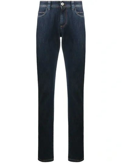 Loro Piana High Rise Straight-leg Jeans In Blue