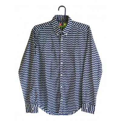 Pre-owned Msgm Shirt In Blue