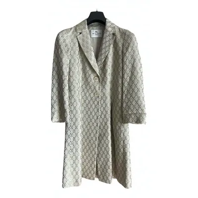 Pre-owned Etro Coat In Beige