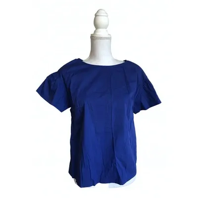 Pre-owned P.a.r.o.s.h Blue Cotton Top