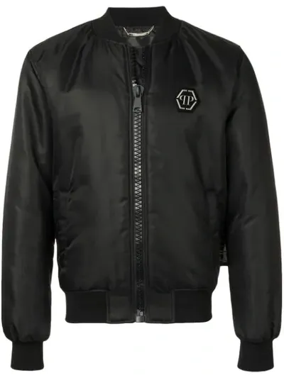 Philipp Plein Scarface Bomber Jacket In Black