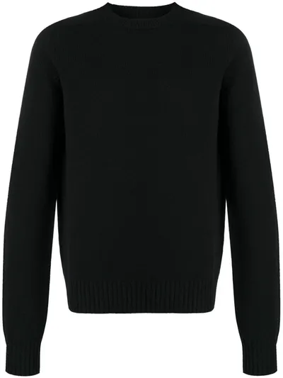 Bottega Veneta Crew Neck Jumper In Black