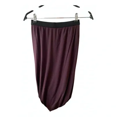 Pre-owned Alexander Wang T Mini Skirt In Burgundy