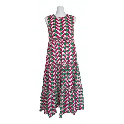 Pre-owned P.a.r.o.s.h Maxi Dress In Multicolour