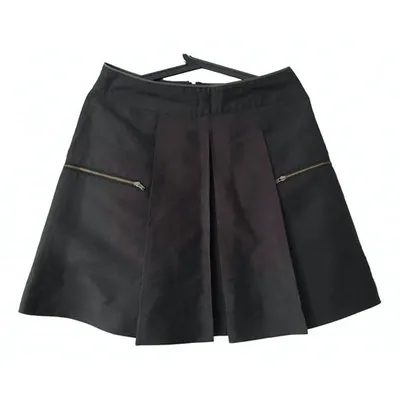 Pre-owned See By Chloé Silk Mini Skirt In Black