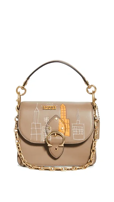 Coach 1941 X Basquiat Mecca Shoulder Bag 18 In Brass/elm