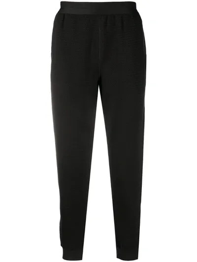 Nike Textured Cotton Tracksuit Bottoms In Black