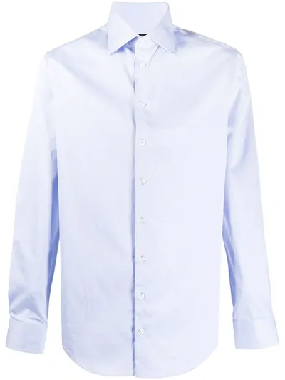 Giorgio Armani Classic Tailored Shirt In Ua Cosmic Sky