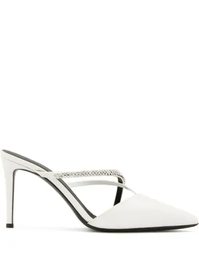 Giuseppe Zanotti Crystal-embellished Sandals In White