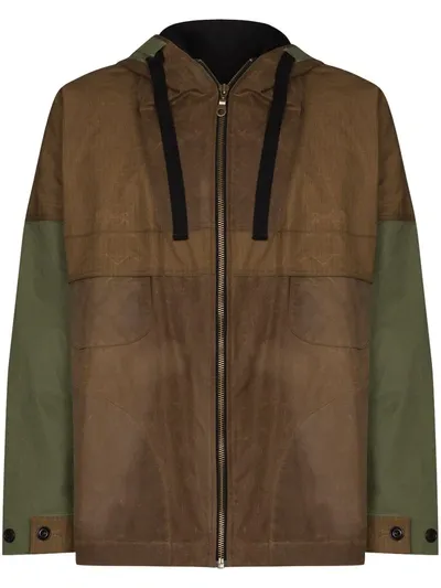 Nicholas Daley Zip-front Boxy-fit Parka Jacket In Green