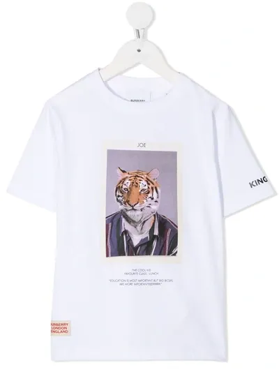 Burberry Kids' Character Print T-shirt In White