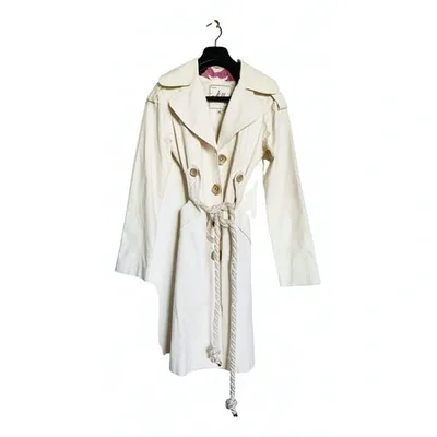 Pre-owned Milly Coat In White