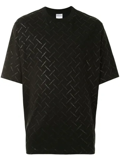 Marcelo Burlon County Of Milan Logo Print T-shirt In Black