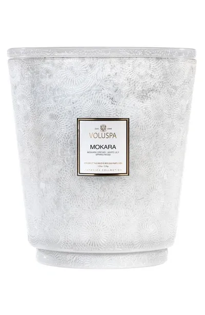 Voluspa Japonica Hearth Five-wick Glass Candle In Mokara