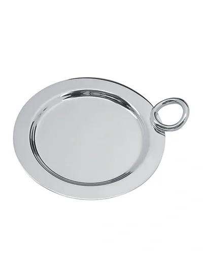 Christofle Vertigo Bottle Coaster In Silver