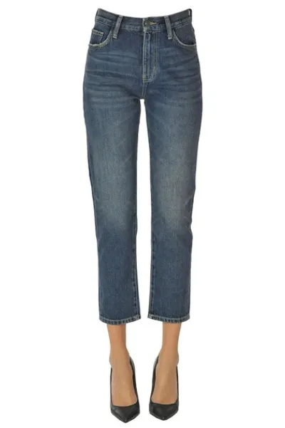 Current Elliott Cropped Slim Jeans In Denim