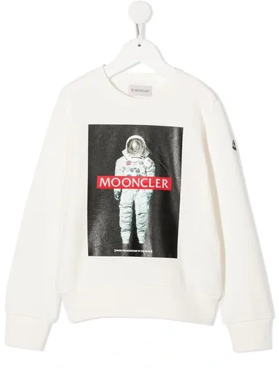 Moncler Kids' Little Boy's & Boy's Astronaut Sweatshirt In White