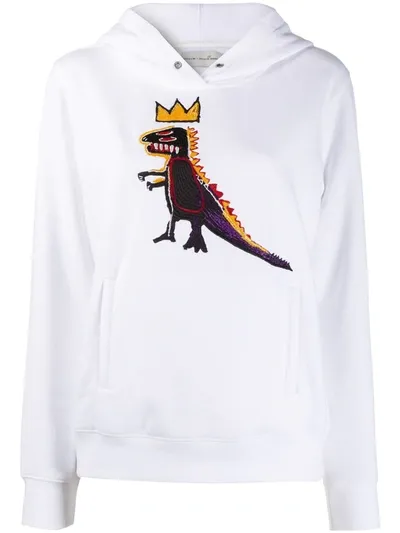 Coach X Jean-michel Basquiat Embroidered Hoodie In White