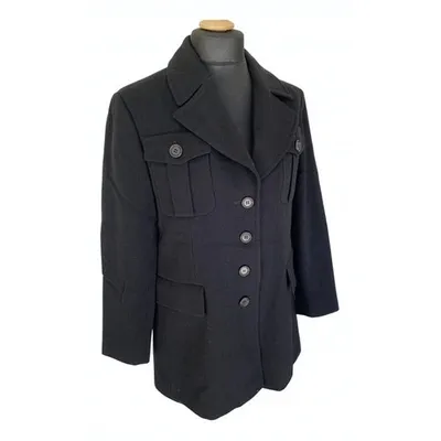 Pre-owned Aspesi Wool Coat In Black