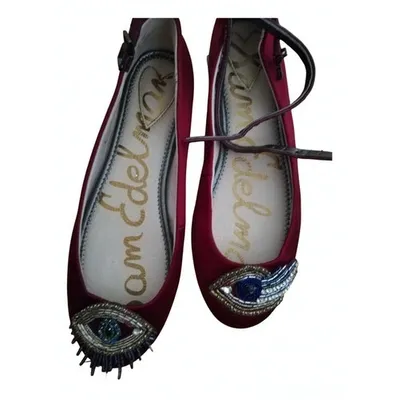 Pre-owned Sam Edelman Cloth Ballet Flats