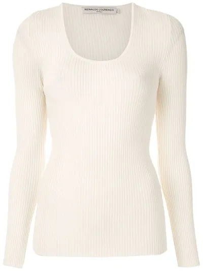 Reinaldo Lourenço Long Sleeves Blouse In White