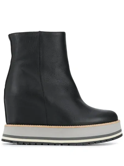 Paloma Barceló Paloma Barcelo Ankle Boot Arles With Wedge And Black Color