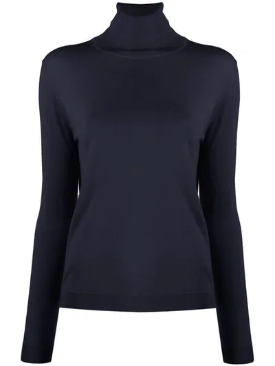 Aspesi Roll-neck Jumper In Blue