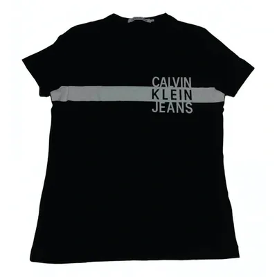 Pre-owned Calvin Klein Black Synthetic T-shirt