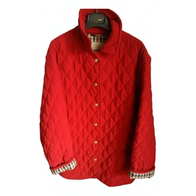 Pre-owned Aquascutum Red Cotton Jacket